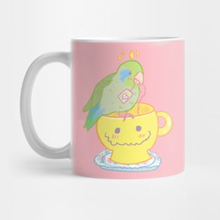 Green Parrotlet Tea Party Mug